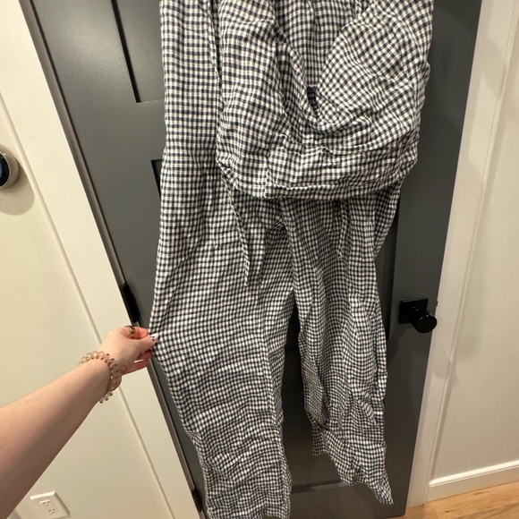 Reformation Monochrome Gingham Jumpsuit - Picture 3 of 4